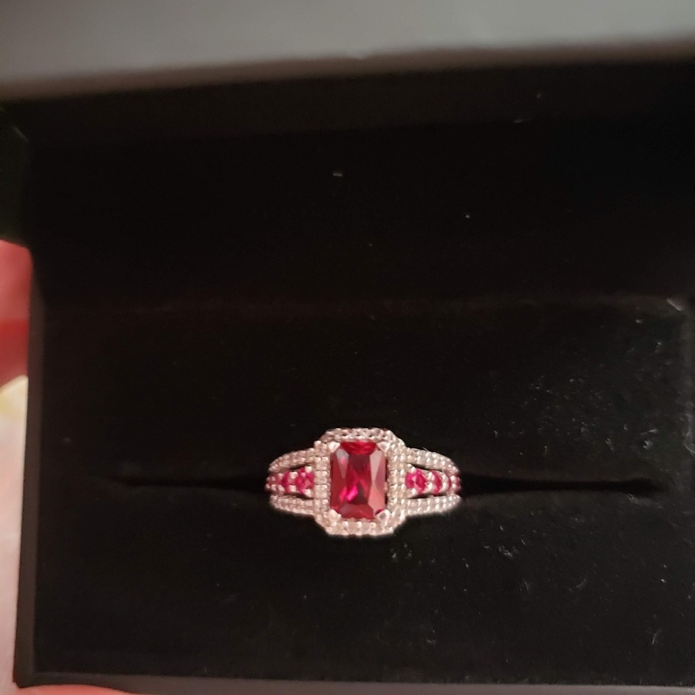Ruby and White Sapphire Ring